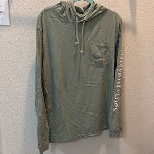 Vineyard Vines Men's Sage Hoodie with Logo